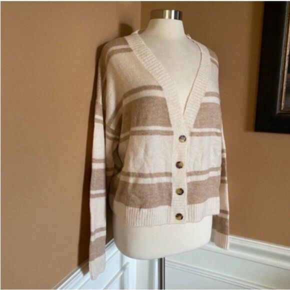 Billabong Sunrise Stripe Cardigan Sweater XL - Picture 5 of 6